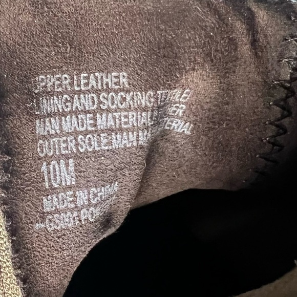 J. Jill Brown Suede Ankle Booties Block Tacked Heel Size 10 - Picture 9 of 11